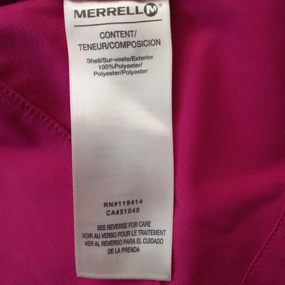 Merrell Core Woven Button Front Collar Top - Picture 12 of 12
